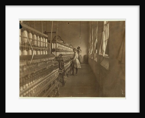 Hattie Hunter, a spinner in Lancaster Cotton Mills, South Carolina where she's worked for 3 years, 1908 by Lewis Wickes Hine