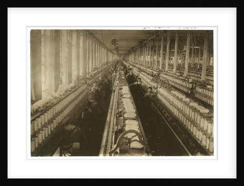 Children working in the spinning room at Cornell Mill, Fall River, Massachusetts, 1912 by Lewis Wickes Hine