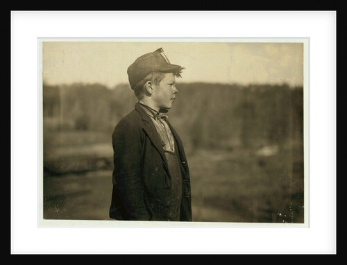 Dave, a young 'pusher', moving trams and coal, at Bessie Mine, Alabama, 1910 by Lewis Wickes Hine