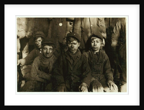 Breaker boys at Hughestown Borough Coal Co. Pittston, Pennsylvania, 1911 by Lewis Wickes Hine