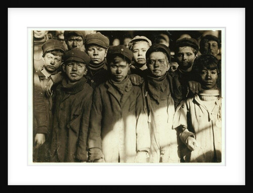 Breaker boys at Hughestown Borough Coal Co. Pittston, Pennsylvania, 1911 by Lewis Wickes Hine