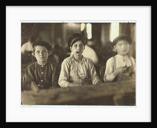 Boys making cigars at Englehardt & Co, Tampa, Florida, 1909 by Lewis Wickes Hine