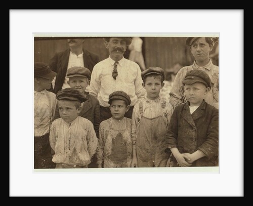 Shrimp-pickers as young as 5 and 8 at the Dunbar, Lopez, Dukate Co, Biloxi, Mississippi, 1911 by Lewis Wickes Hine