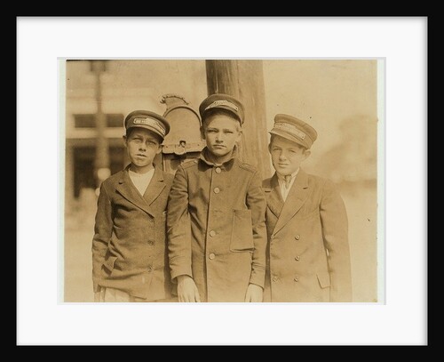 Messenger boys in Jacksonville, Florida, 1913 by Lewis Wickes Hine
