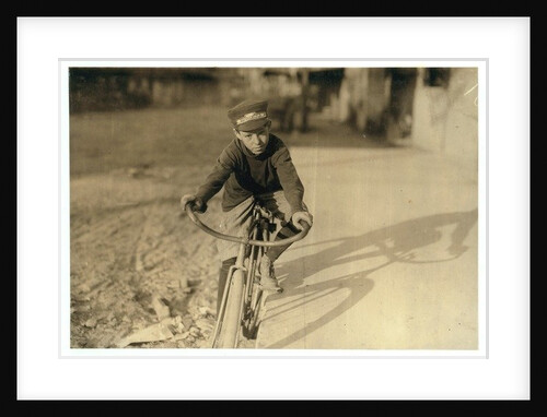 Curtin Hines aged 14, Western Union messenger for 6 months, Houston, Texas, 1913 by Lewis Wickes Hine