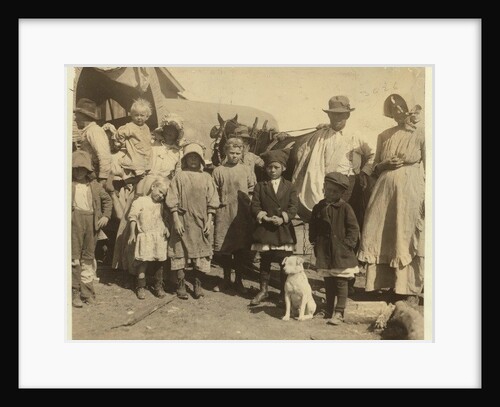 Itinerant cotton pickers leaving a farm near McKinney, Texas after picking a bale and a half of cotton a day, 1913 by Lewis Wickes Hine