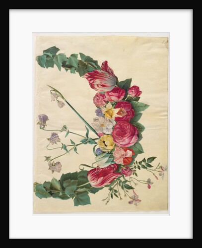 Flower Garland from the album Gottorfer Codex, c.1650 by Hans Simon Holtzbecher