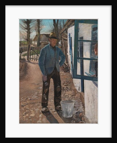Whitewashing the Old House, 1908 by Laurits Andersen Ring