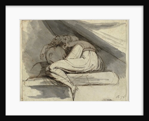 Woman Sitting, Curled up, after 1778 by Henry Fuseli
