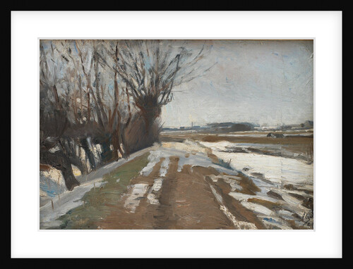 Winter Landscape. Utterslev near Copenhagen, 1887 by Albert Gottschalk