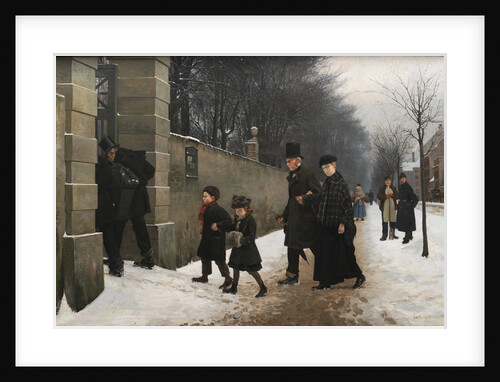 A Funeral, 1883 by Frants Henningsen