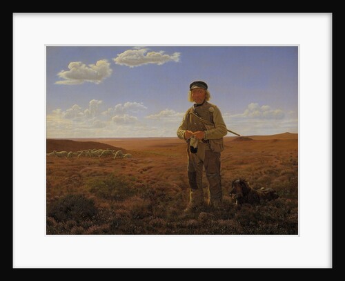 A Jutland Shepherd on the Moors by Frederik Vermehren