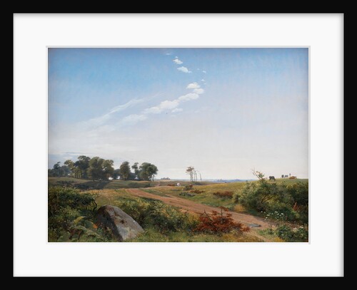 Zealand Landscape. Open Country in North Zealand, 1842 by Johan Thomas Lundbye