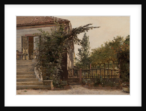 The Garden Steps Leading to the Artist’s Studio at Blegdammen outside Copenhagen, 1845 by Christen Schjellerup Kobke
