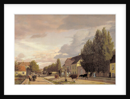 Morning View of Østerbro, 1836 by Christen Schjellerup Kobke
