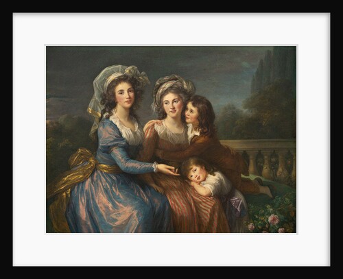 The Marquise de Pezay, and the Marquise de Rougé with Her Sons Alexis and Adrien, 1787 by Elisabeth Louise Vigee-Lebrun