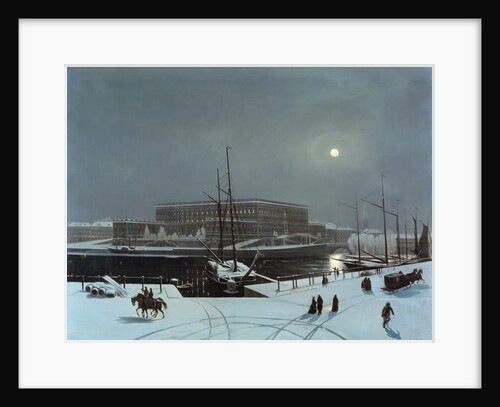View of the Royal Palace of Stockholm in Winter by Baron Karl-Stefan Bennet