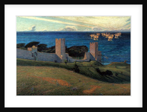 Vision. Scene from Visby, Gotland, 1894 by Sven Richard Bergh