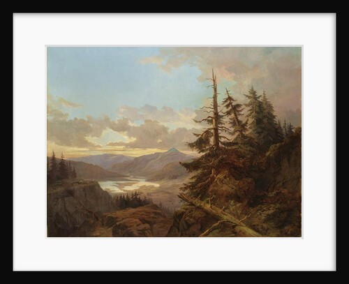 Norwegian Landscape in the Light of the Early Morning, 1863 by Carl XV or Karl Ludvig Eugene