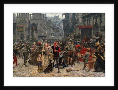 Valdemar IV Atterdag Holding Visby to Ransom, 1361, 1882 by Carl Gustaf Hellqvist