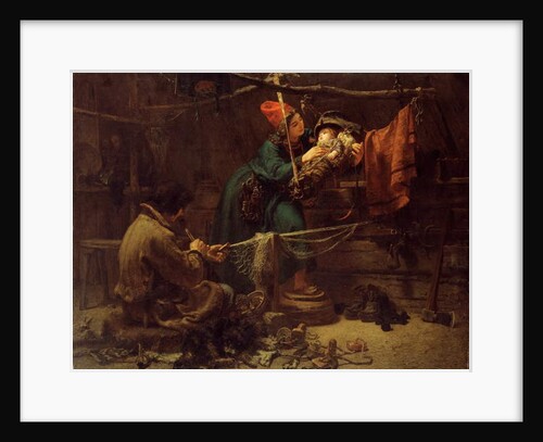 Inside a Laplander's Tent, 1857 by Johan Fredrik Hockert