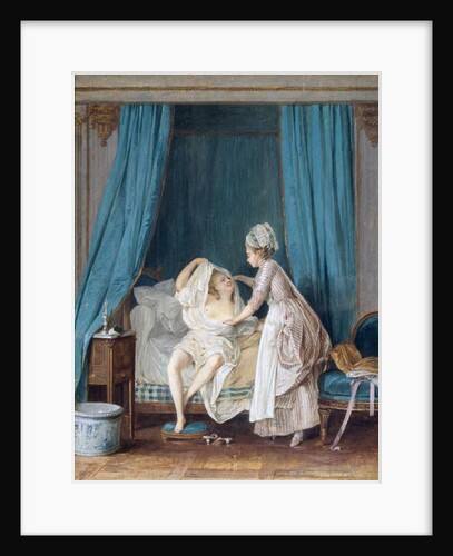 Lady Getting Out of Bed, 1776 by Niclas II Lafrensen