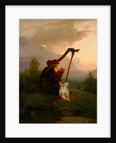 King Heimer and Aslog, 1856 by August Malmstrom