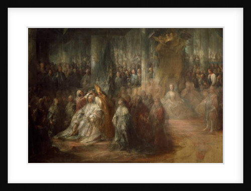The Coronation of King Gustav III of Sweden by Carl Gustaf Pilo