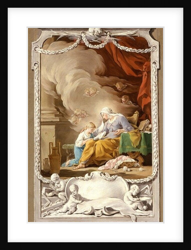 St Anne Revealing to the Virgin the Prophecy of Isaiah, c.1749 by Noel Halle