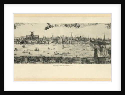 Panorama of London, 1616 by Nicolaes Jansz Visscher