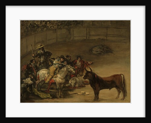 Bullfight, Suerte de Varas, 1824 by Francisco Jose de Goya y Lucientes