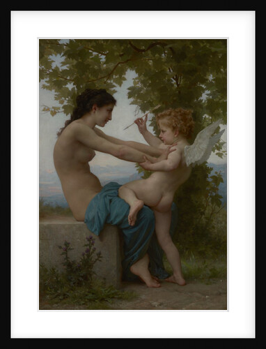 A Young Girl Defending Herself against Eros, c.1880 by William-Adolphe Bouguereau
