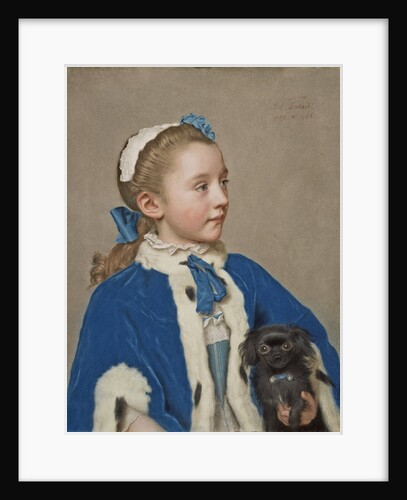 Portrait of Maria Frederike van Reede-Athlone at Seven Years of Age, 1755 by Jean-Etienne Liotard