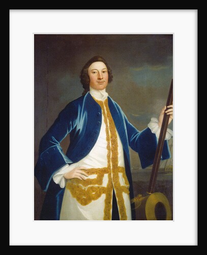 Unidentified British naval officer, c.1745 by John Wollaston