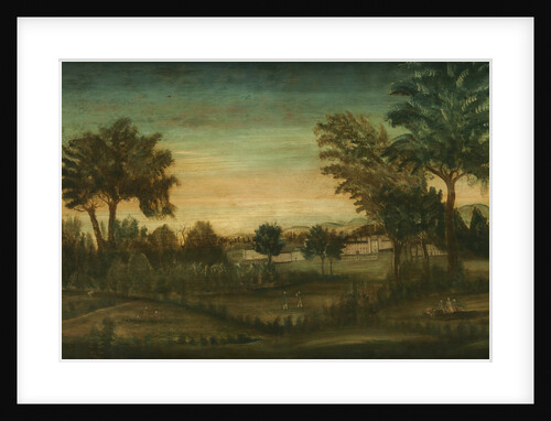 Landscape with Buildings, late 18th century by American School