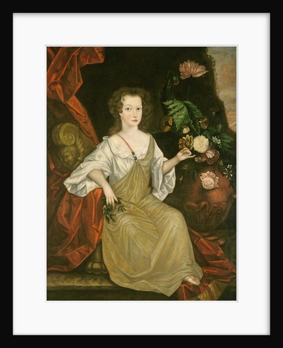 Young woman with a butterfly, c.1710 by American School