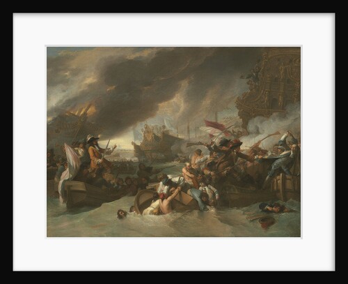 The Battle of La Hogue, c.1778 by Benjamin West