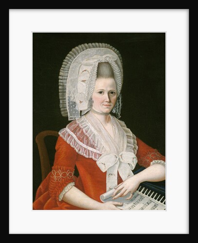Lady Wearing a Large White Cap, c.1780 by American School