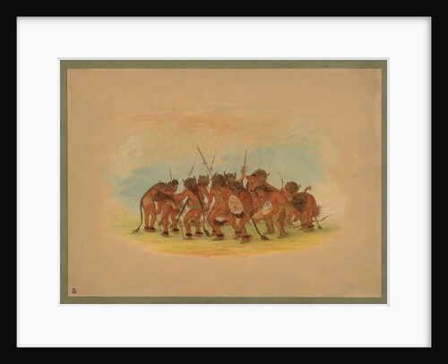 Mandan Buffalo Dance, 1861 by George Catlin