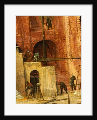 Construction detail from Tower of Babel, 1563 by Pieter the Elder Bruegel