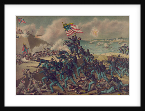 Storming Fort Wagner, 1890 by Kurz and Allison