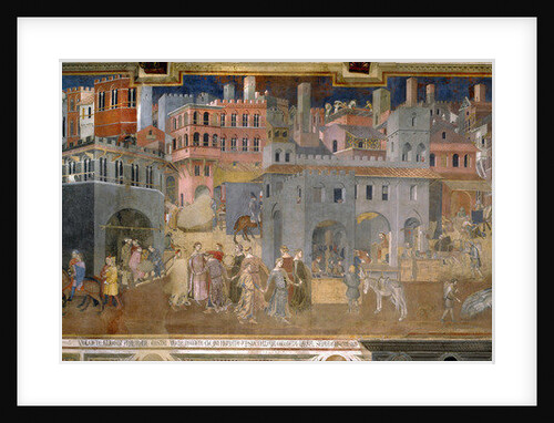 The Effects of Good Government in the City, 1337-1343 by Ambrogio Lorenzetti