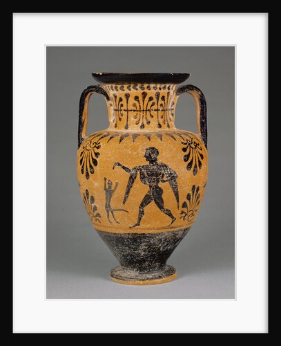 Etruscan black-figure neck amphora, c.490 BC by Greek school