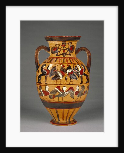Athenian Attic black-figure Tyrrhenian amphora 575-50 BC by Greek school
