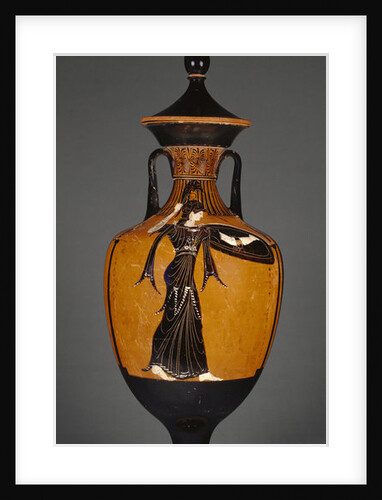 Panathenaic prize amphora with lid and figure of Athena, 363-2 BC by Greek school