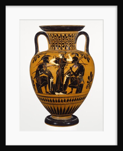 Athenian Attic black-figure neck amphora, attributed to the Leagros group, with Ajax and Achilles, c.510 BC by Greek school