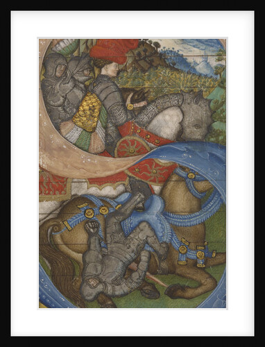 Initial S and the conversion of Saint Paul Ms 41, c.1440-50 by Antonio Pisanello