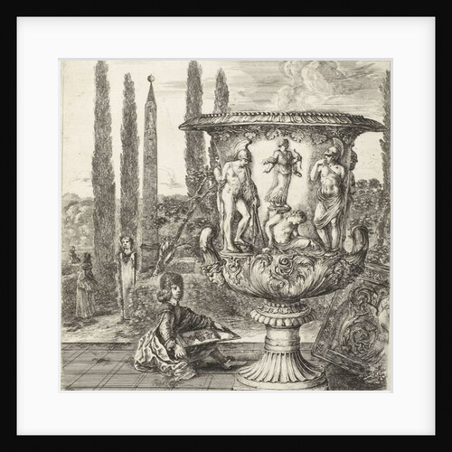 The Young Cosimo III de Medici drawing the Medici vase, 1656 by Stefano della Bella
