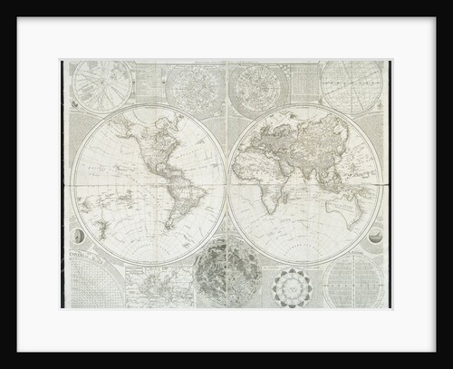 A general map of the world or terraqueous globe by Samuel Dunn, 1787 by English School