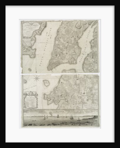 Plan of the city of New York in North America surveyed in the years 1766 & 1767 published in Faden's Atlas, 1776 by Theodore de after White John Bry